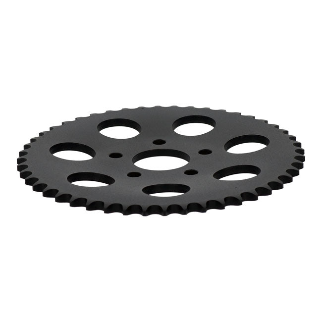 Rear sprocket, black. 48t — 73-85 4-speed Big Twin; 79-81 XL Sportster