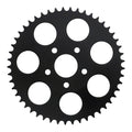 Rear sprocket, black. 49t — 73-85 4-speed Big Twin; 79-81 XL Sportster (NU)