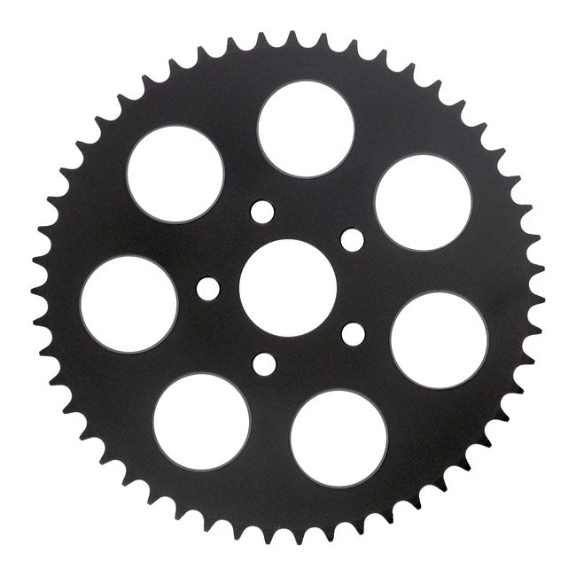 Rear sprocket, black. 51t — 73-85 4-speed Big Twin; 79-81 XL Sportster (NU)