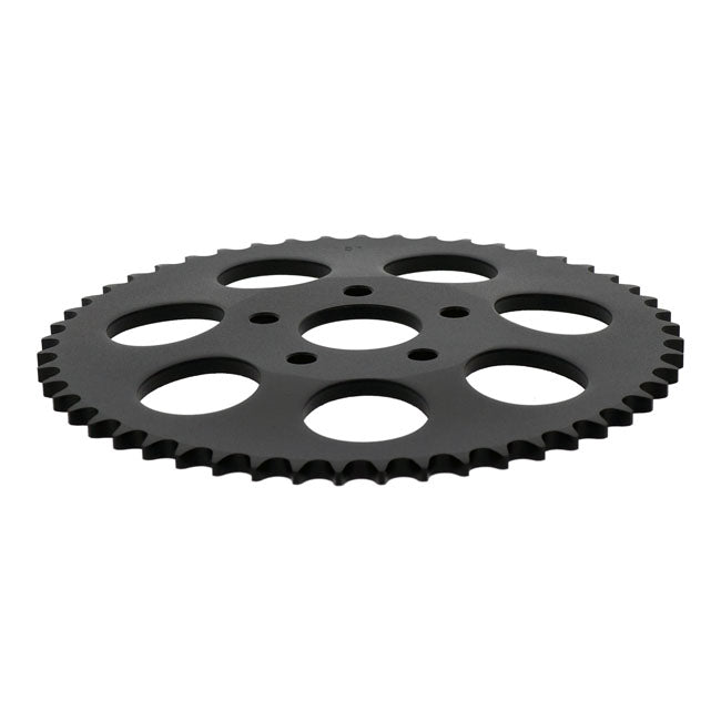 Rear sprocket, black. 51t — 73-85 4-speed Big Twin; 79-81 XL Sportster (NU)