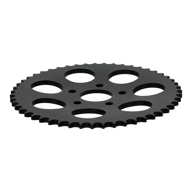 Rear sprocket, black. 51t — 73-85 4-speed Big Twin; 79-81 XL Sportster (NU)