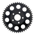 Rear sprocket, black. 47t — 82-85 FXR; 73-99 style offset chop (NU)