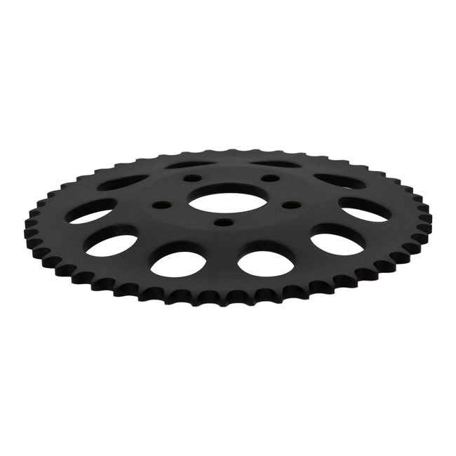 Rear sprocket, black. 48t — 82-85 FXR; 73-99 style offset chop (NU)