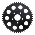 Rear sprocket, black. 48t — 82-85 FXR; 73-99 style offset chop (NU)
