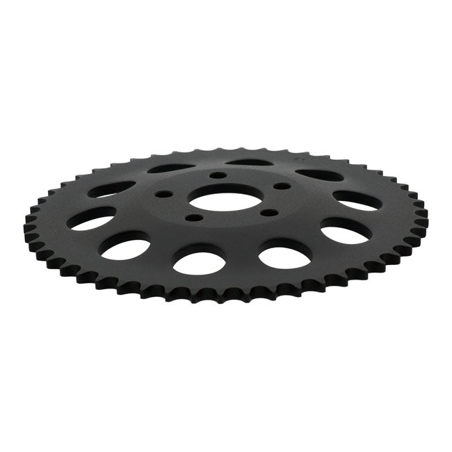 Rear sprocket, black. 51t — 82-85 FXR; 73-99 style offset chop (NU)