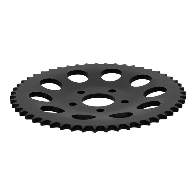 Rear sprocket, black. 51t — 82-85 FXR; 73-99 style offset chop (NU)