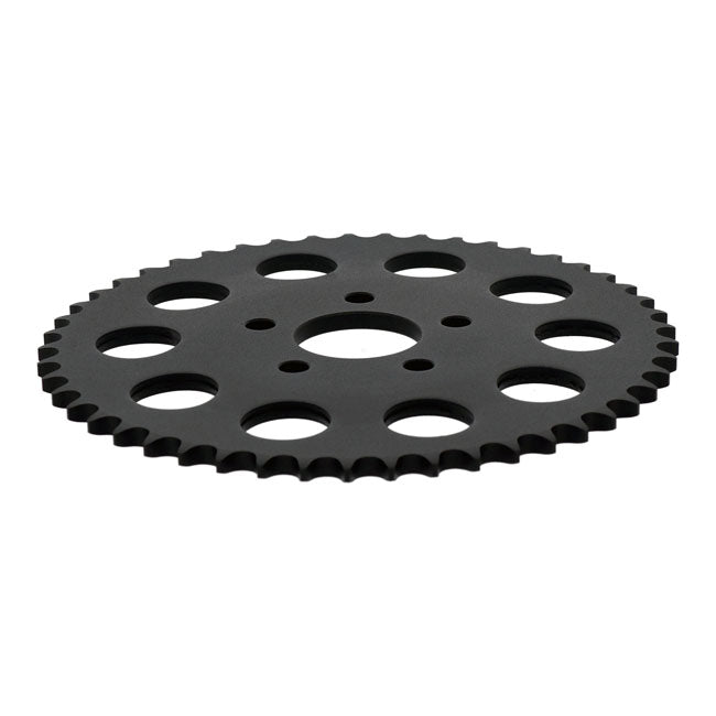 Rear sprocket, black. 49t — 82-85 XL Sportster (NU)