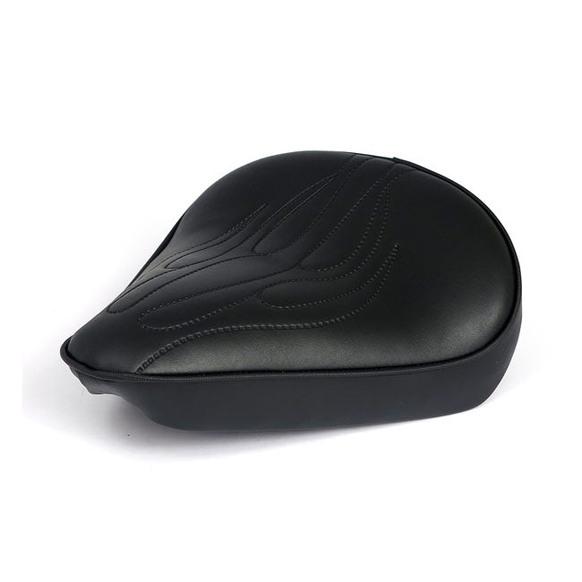 Fitzz, custom solo seat. Black flame. Large. 6cm thick