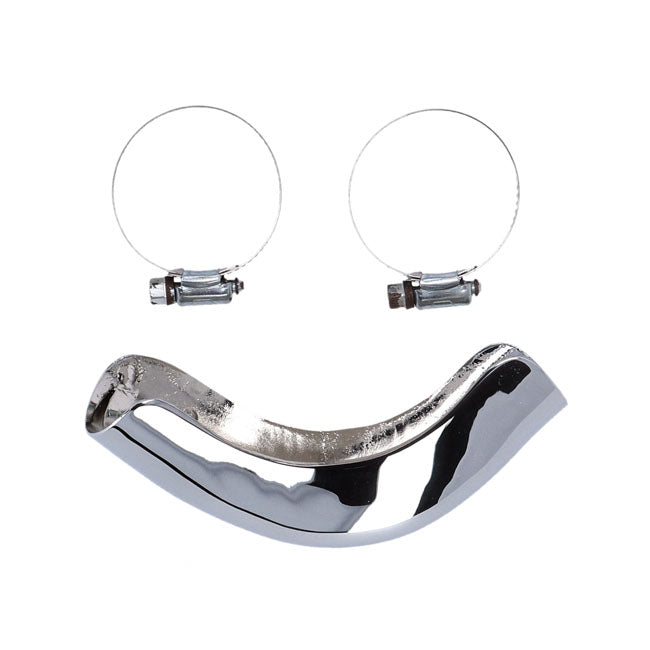 Paughco, Heatshield right rear snail — 48-65 PANHEAD (NU)