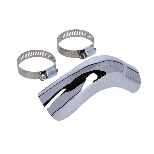 Paughco, Heatshield right rear snail — 48-65 PANHEAD (NU)