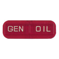 Replacement lens for 2-light (47-61 style) dash. Red