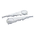 Saddlebag trim, speed ball wings. Stainless