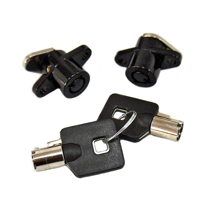 Lock set, saddlebags. Black