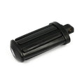 Rail kick pedal. flat style. with rubber inlays. Black