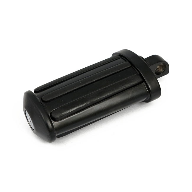 Rail kick pedal. flat style. with rubber inlays. Black
