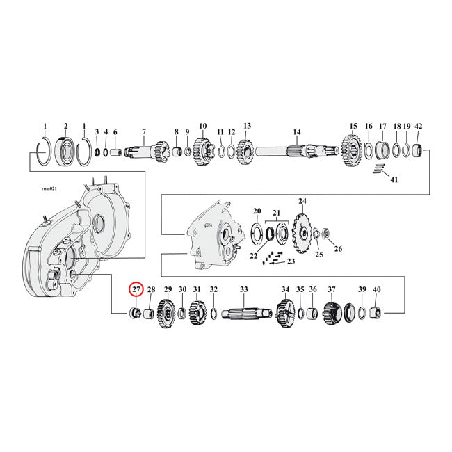 Oiler plug, transmission countershaft — 73-85 XL Sportster (NU)