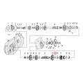 Thrust washer, countershaft 1st gear .100"