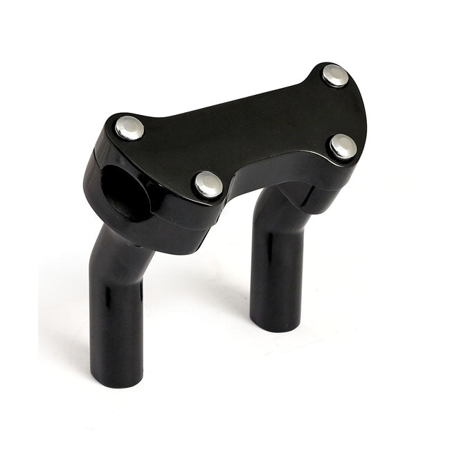 OEM style pullback risers, with top clamp. 4.5" rise. Black