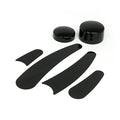 Frame inserts rear & swingarm pivot bolt covers — 00-07 FLSTF; FLSTN; FXSTD (excl. FXSTDSE)