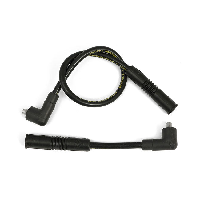 Accel, 8.8mm supression core spark plug wire set. Black — 91-98 FLT/Touring; FLHT. Models with electronic ignition only (NU)