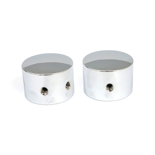 Front axle nut cap kit. Chrome — 00-05 FLHT/R/X FLTR (NU)