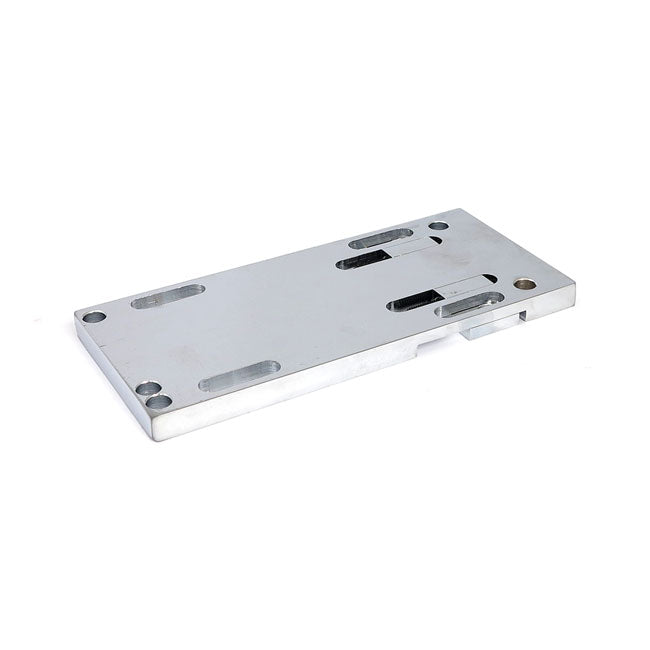 4-speed transmission mount plate. adjustable. Chrome