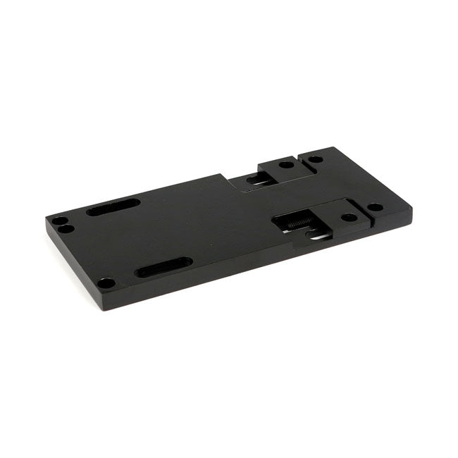 4-speed transmission mount plate. adjustable. Black