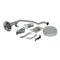 Early style trumpet horn kit. 12-volt. Chrome