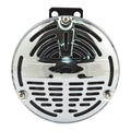 OEM style 5-1/2" springer horn. Chrome. 6-Volt