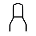 Sissybar upright 11", black — 904799