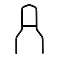 Sissybar upright 11", black — 904806