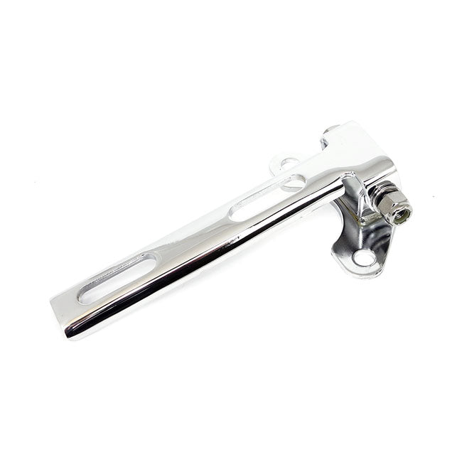 Universal solo seat hinge, square mount. Chrome — Universal