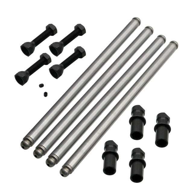 S&S, non-adj. chromoly pushrod set for 74" Panhead — 48-52 1200cc (74") Panhead with 53-84 style hydraulic lifters (NU)