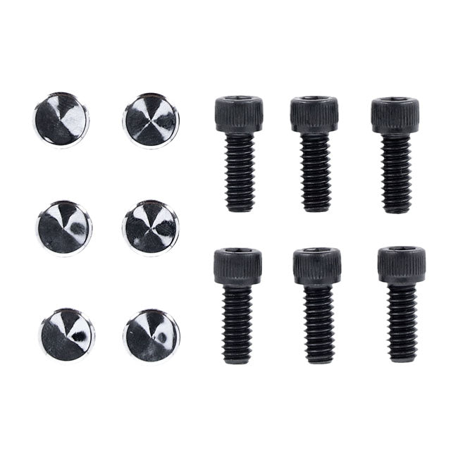 Smoothtopps, push-on bolt & cover kit. Chrome — 04-22 XL Sportster (NU)
