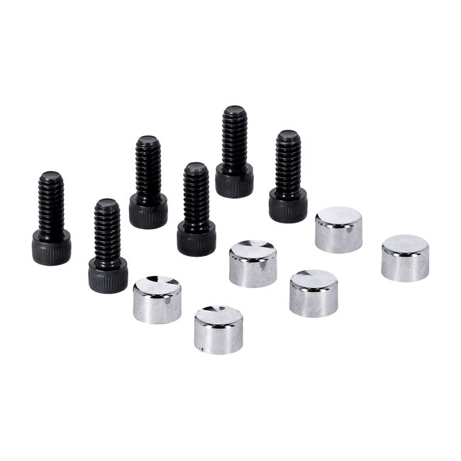 Smoothtopps, push-on bolt & cover kit. Chrome — 04-22 XL Sportster (NU)