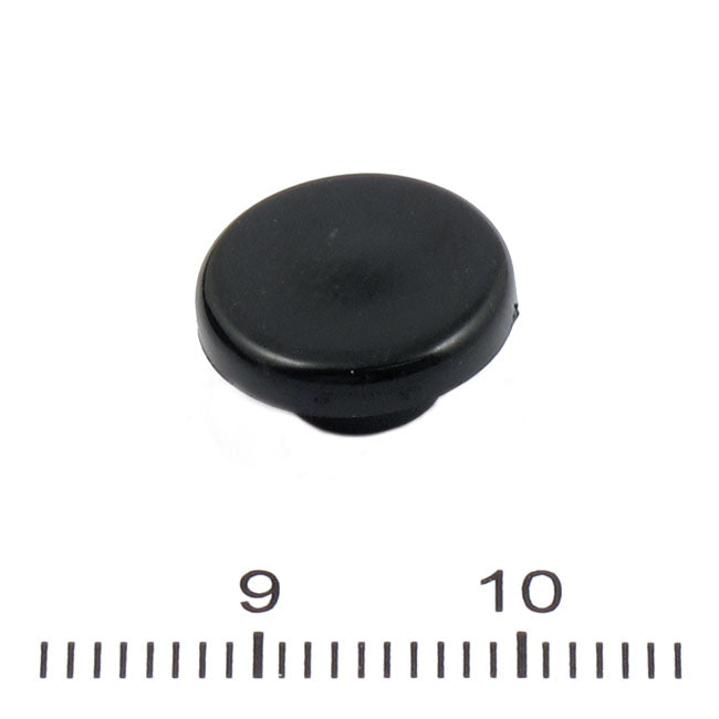 Mushroom style push-on bolt covers 1/4" allen size. Black