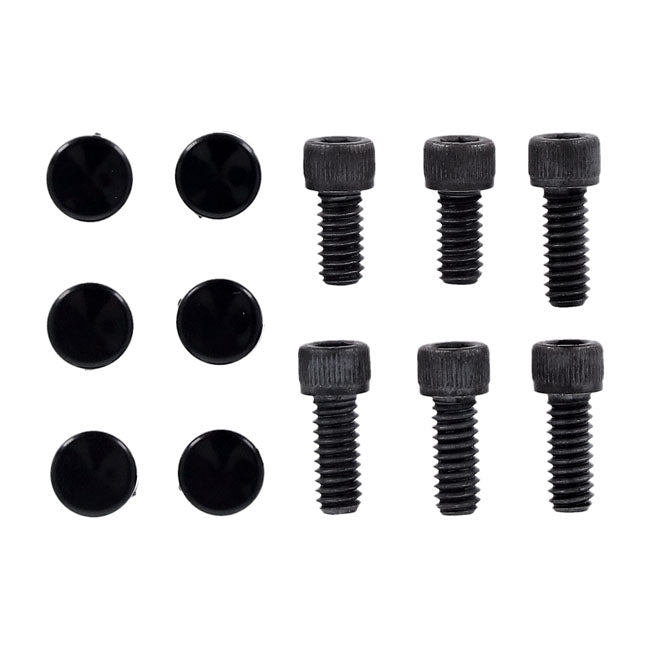 Smoothtopps, push-on bolt & cover kit. Black — 86-03 XL Sportster (NU)