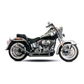 Paughco, Side by side Upswept Fishtails exhaust. Chrome