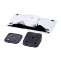 License plate bracket, pyramid. Chrome