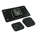 License plate bracket, flat. Black