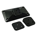 License plate bracket, pyramid. Black