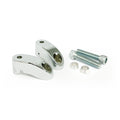 Shortened turn signal mount kit. Front, chrome — 06-07 Dyna; 08-11 FXCW/C Softail Rockers (NU). With 41mm fork tubes