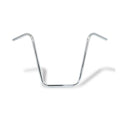 Apehanger handlebar, 18" rise, 1" chrome — Pre-81 H-D with 1" I.D. risers
