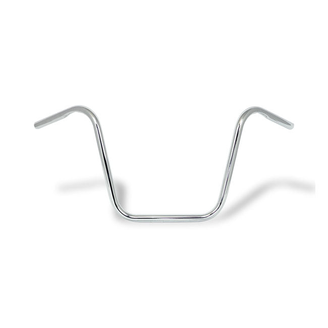 Apehanger handlebar, 14" rise, 1" chrome — 82-22 H-D (Excl. 08-22 e-throttle) with 1" I.D. risers (NU)
