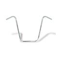 Apehanger handlebar, 18" rise, 1" chrome — 82-22 H-D (Excl. 08-22 e-throttle) with 1" I.D. risers (NU)