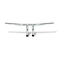 Fat 1-1/4" tiller bar, 6" rise, chrome