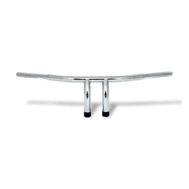 Fat 1-1/4" tiller bar, 6" rise, chrome