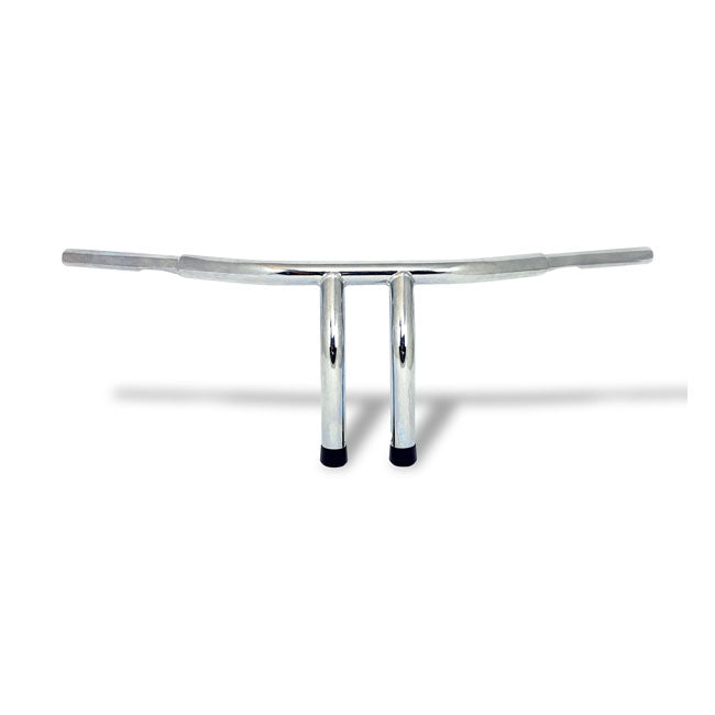 Fat 1-1/4" tiller bar, 10" rise, chrome