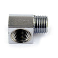 Oil fitting adapter, 90 degree. Chrome