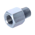 Adapter fitting, straight. 1/8" NPT to 1/8". Zinc